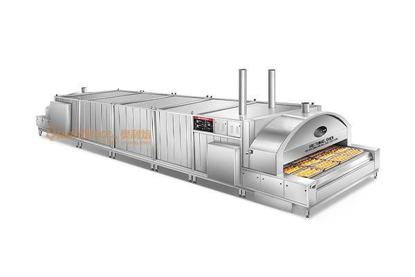 Exchange hot air circulation tunnel oven